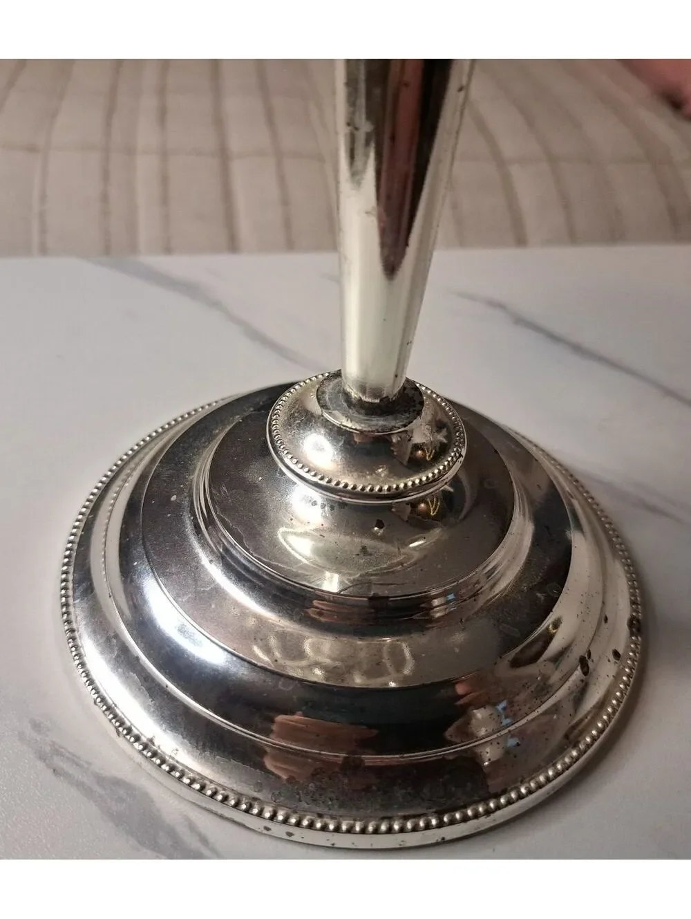 Vintage Silver Tone 5-Arm Adjustable Candelabra/Candle Holder 11
